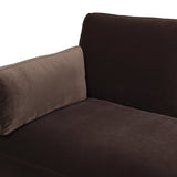 Knox Modern Farmhouse Sofa, Deep Brown Performance Velvet - OROA Online Furniture