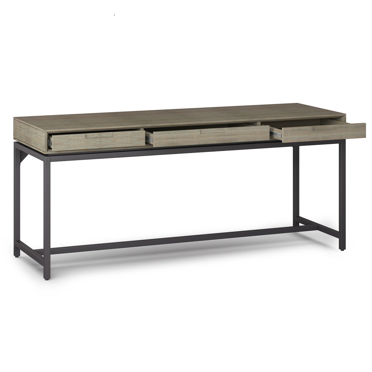 Handcrafted Solid Wood & Metal Desk - OROA