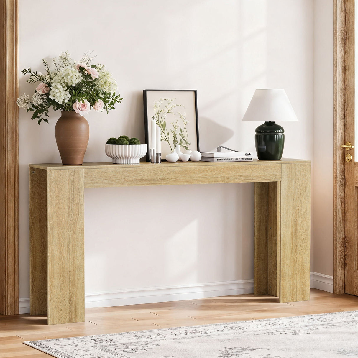 Farmhouse Walnut Console Table - OROA