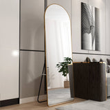Floor Mounted Full Length Mirror - Gold Frame - OROA