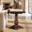 Dark Brown Reclaimed Pine End Table | Catchy