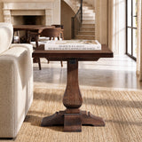 Dark Brown Reclaimed Pine End Table | Catchy