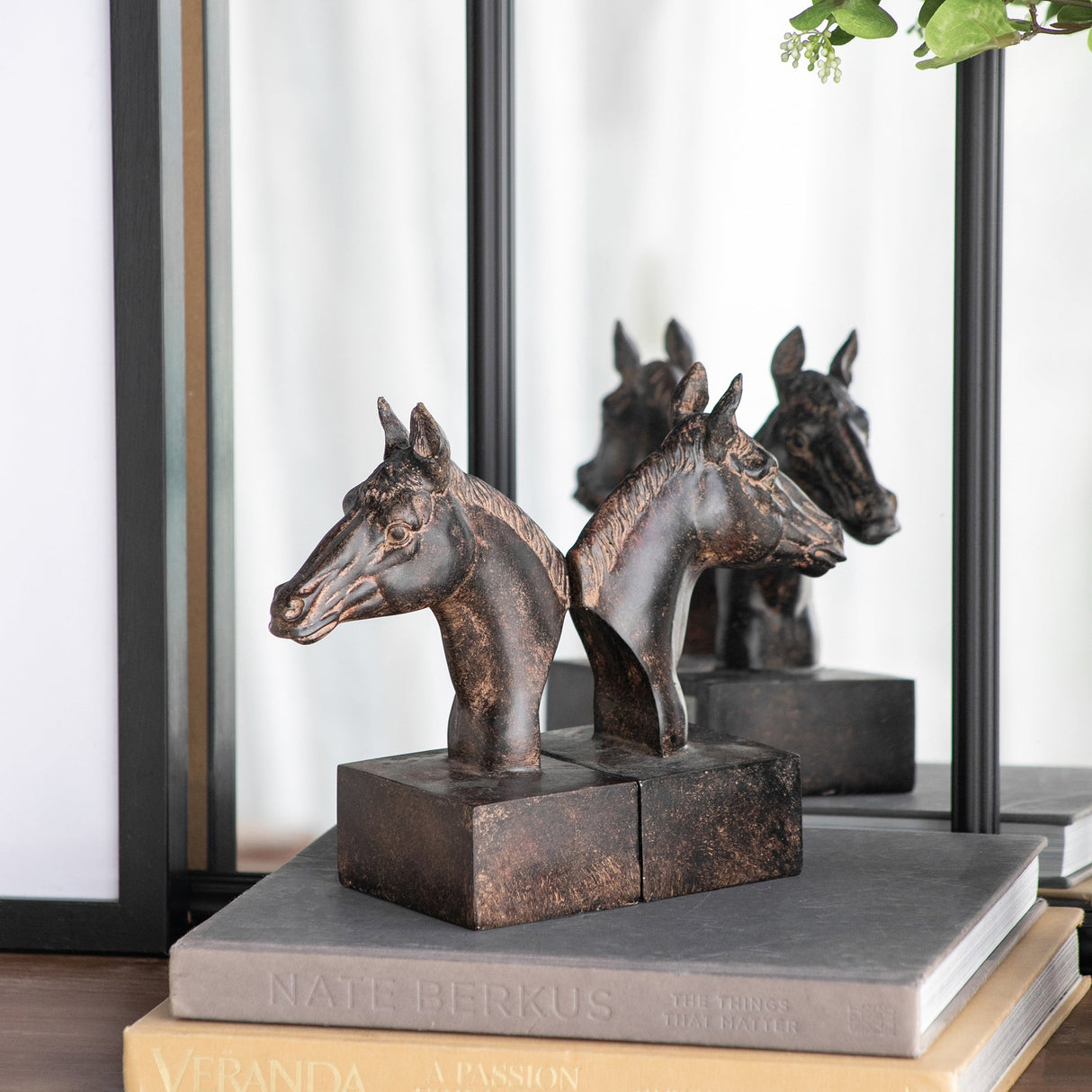Sculptural Horse Bookends (S/2)