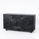 Black Woven Pattern Sideboard 59 Inch – OROA, view 7