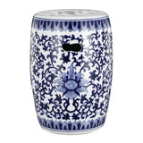 blue outdoor stool ceramic