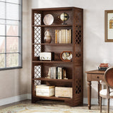 Brown Mid Century Bookcase - OROA
