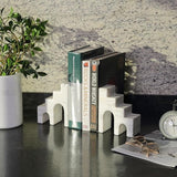 Oriental Calacatta Marble Trapezoid Bookends - OROA