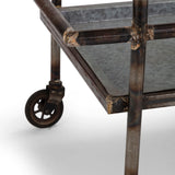 Industrial Gray Bar Cart - OROA