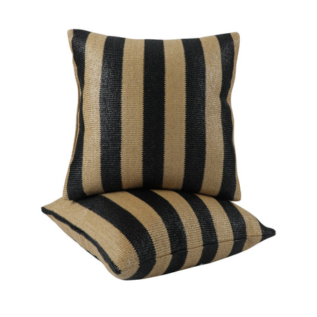 Outdoor Throw Pillows Stripe, Patio Cushions (S/2)
