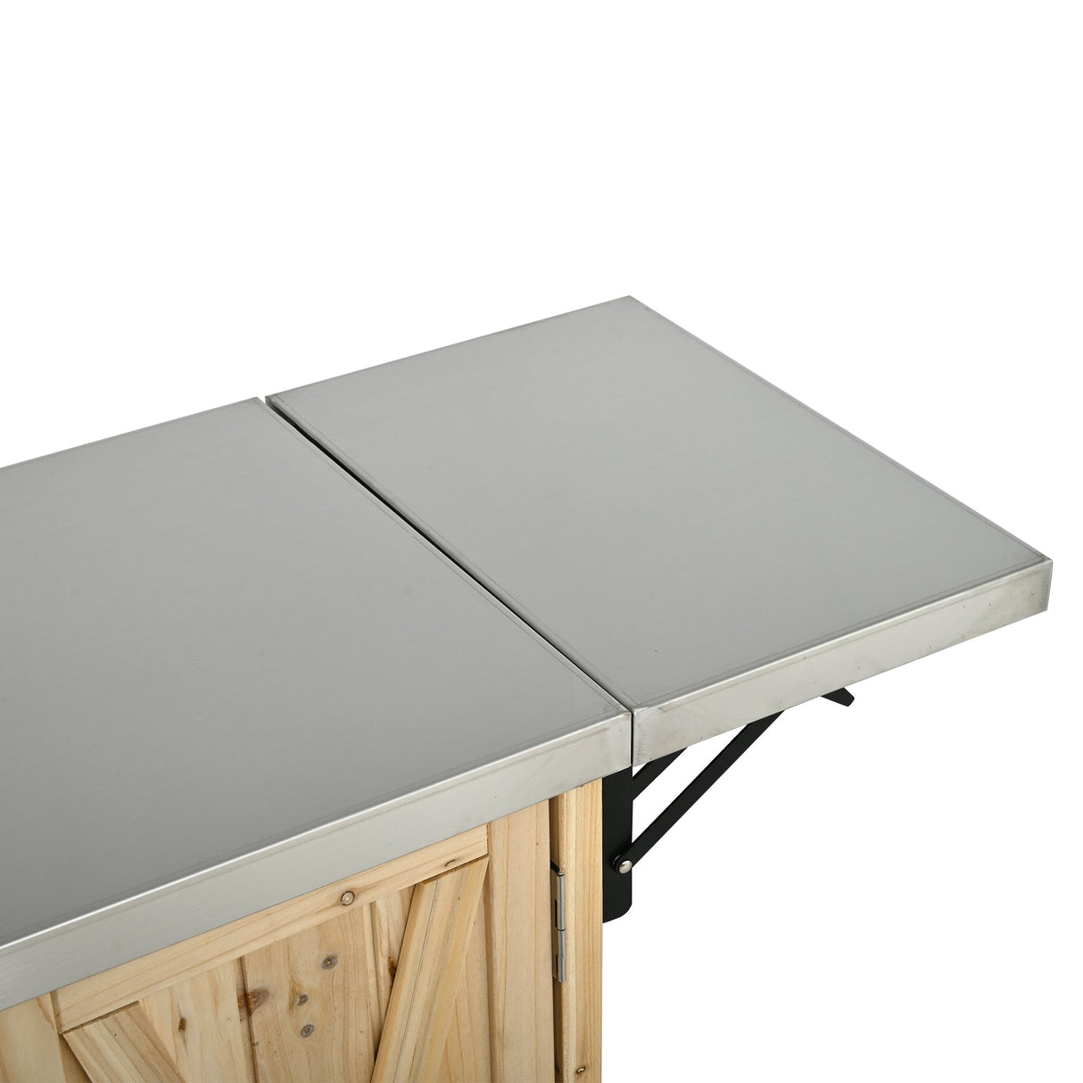 Foldable Outdoor Kitchen Island Patio Kitchen Island - Wood