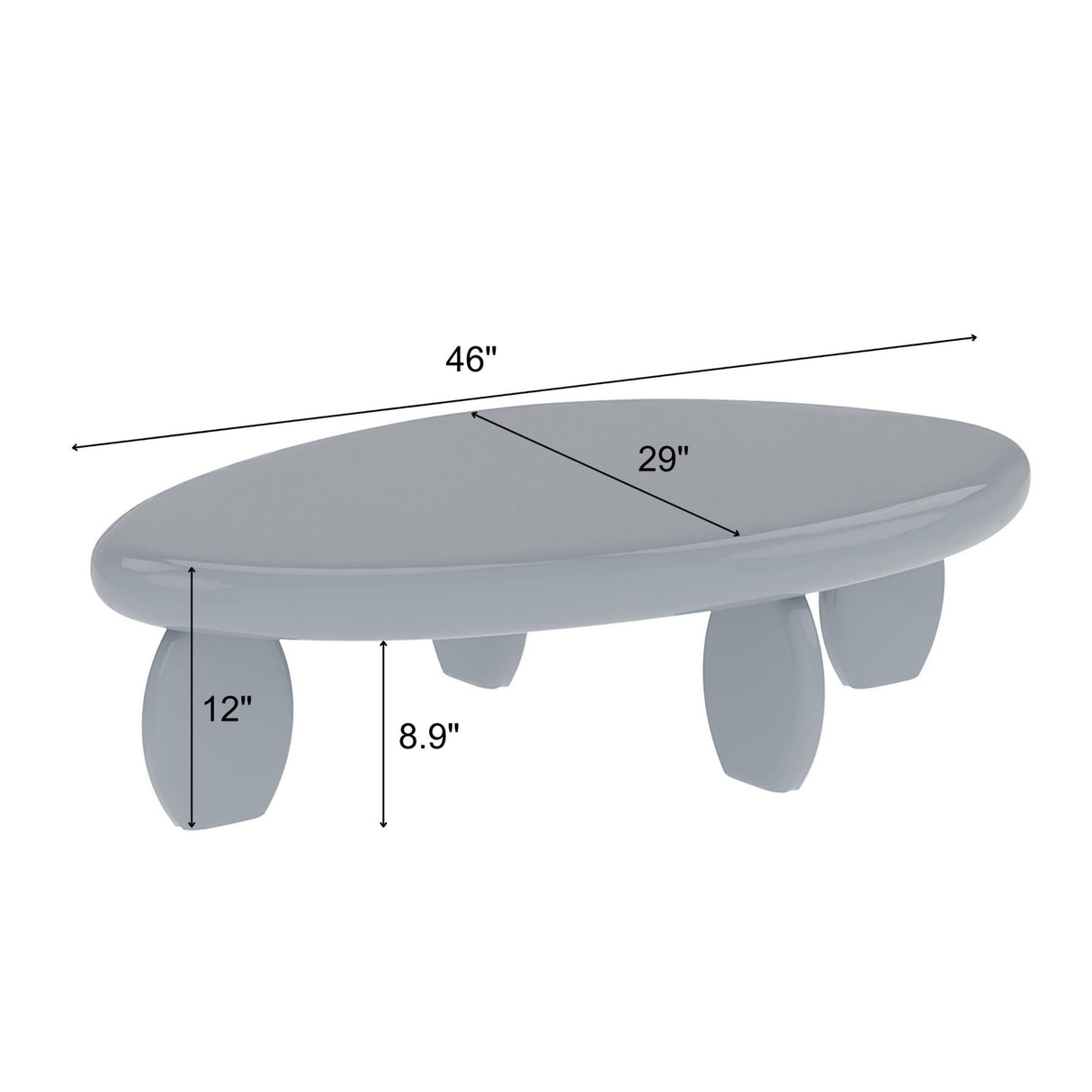 Cobblestone Coffee Table - White balance