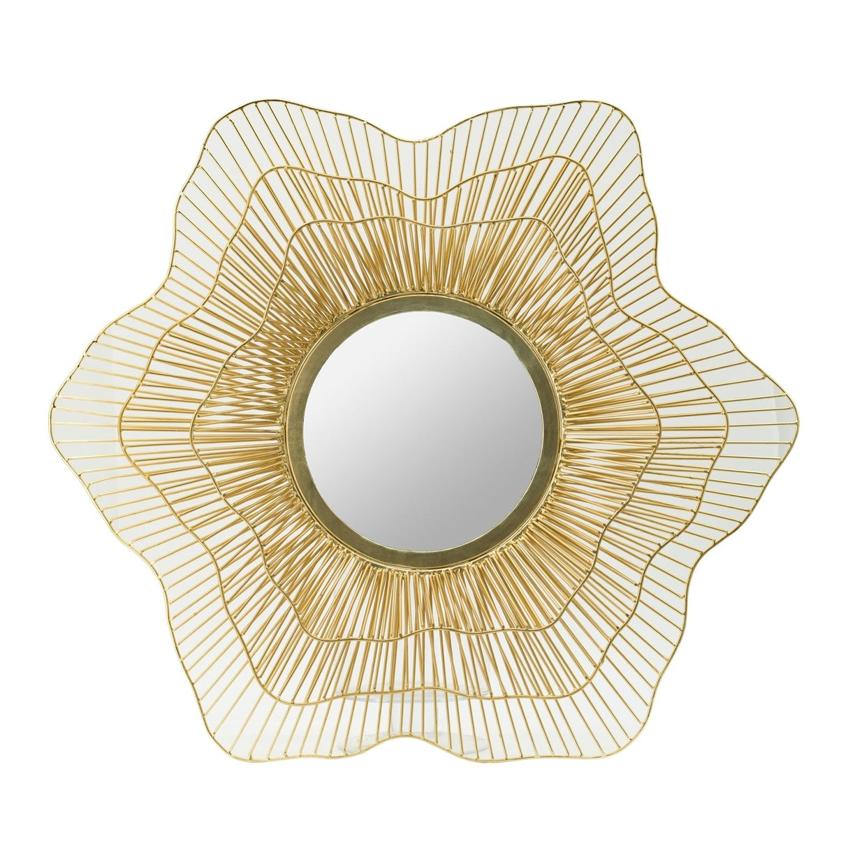 Metal Starburst Wall Mirror - OROA