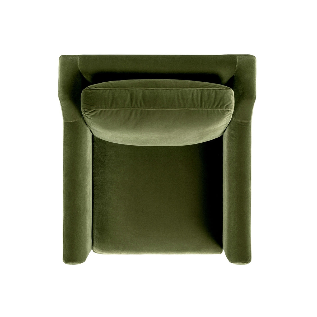 Josephine Upholstered Accent Chair with Wooden Legs, Olive Green Performance Velvet - OROA Online Furniture