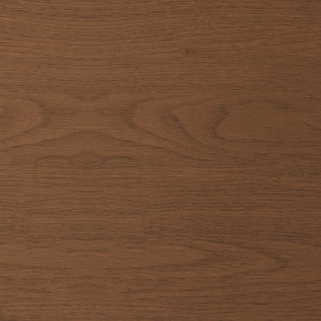 Walnut Round Coffee Table with Hidden Drawer | OROA