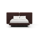 Dark Taupe 2-Panel Bed | Caracole Overlap