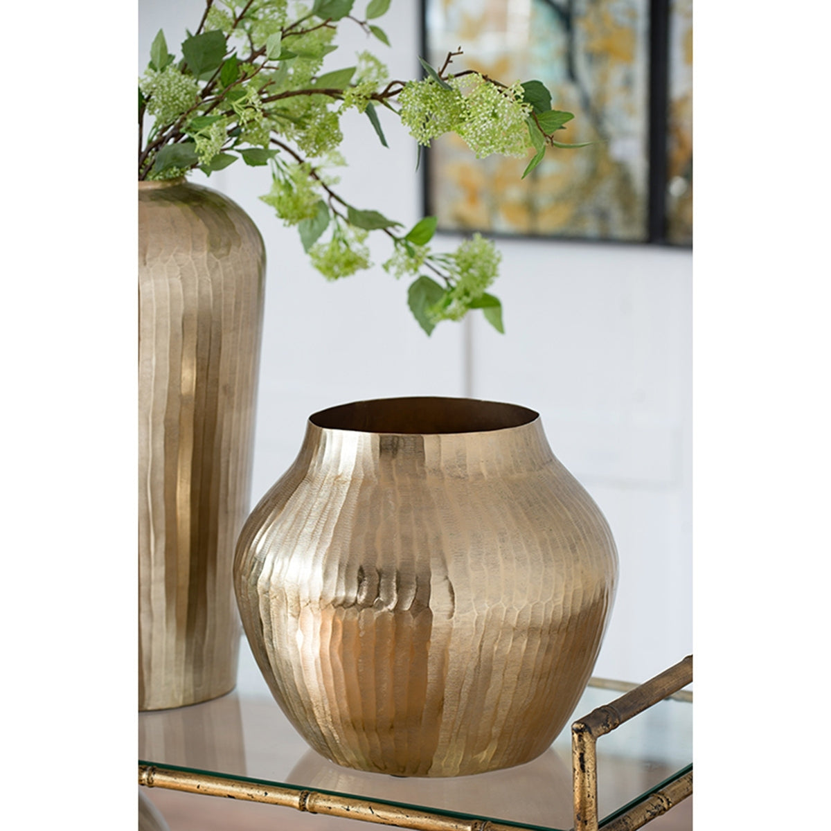 Aluminum Chisel Flower Vase | OROA