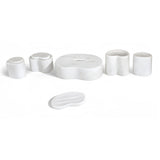 Elegant Marble Bathroom Accessories Set - OROA (S/6)