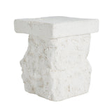 Minimalist Patio Side table White - OROA