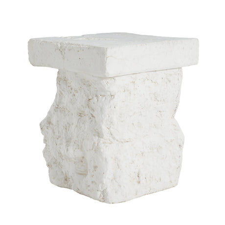 Minimalist Patio Side table White - OROA