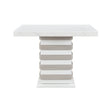 White and Natural Finish Bar Table by Catchy – OROA