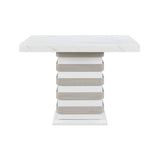 White and Natural Finish Bar Table by Catchy – OROA