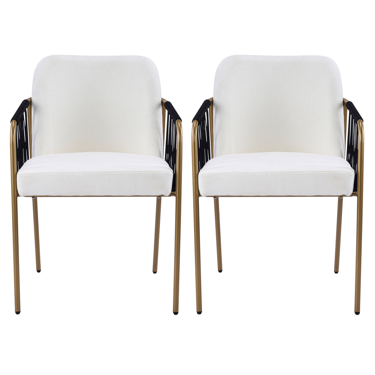 Modern Glam Upholstered Dining Chairs (S/2) - OROA