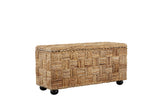 Natural Rattan Lift Top Storage Trunk – OROA, view 9