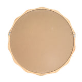 Natural Wood Wavy Round Wall Mirror – OROA, view 4