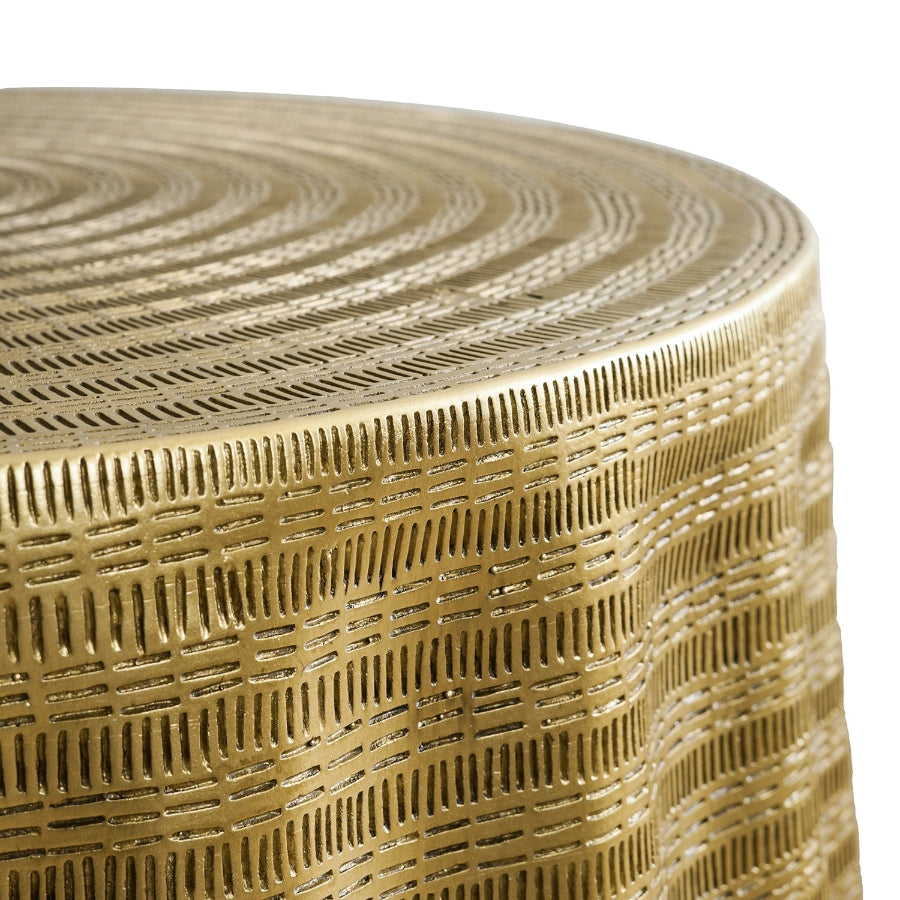 Draped Antique Gold Coffee Table | Catchy