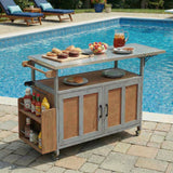 Foldable Outdoor Kitchen Island Cart - Cathy