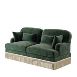 Green Chenille Tassel Loveseat – OROA, view 3