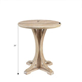 Solid Wood & Ash Veneer Accent Table - OROA