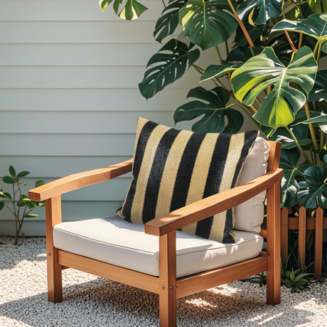 Outdoor Throw Pillows Stripe, Patio Cushions (S/2)