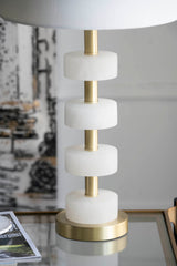 Marble Table Lamp Vintage Charm - OROA