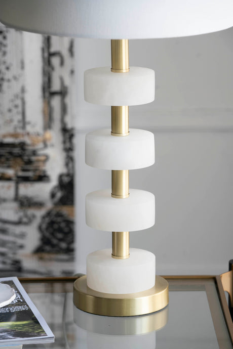 Marble Table Lamp Vintage Charm | OROA