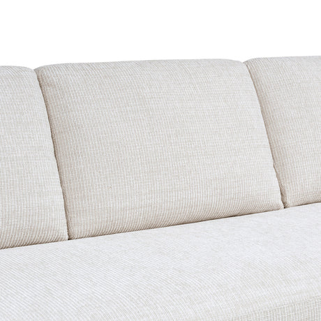 Knox Modern Farmhouse Sofa, Light Beige Chenille with Pinewood Frame - OROA Online Furniture