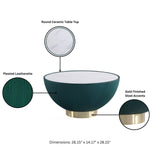 Stylish Coffee Table Round - Gold Base