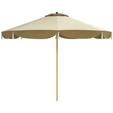 White Color-Block Patio Umbrella 9FT | Catchy