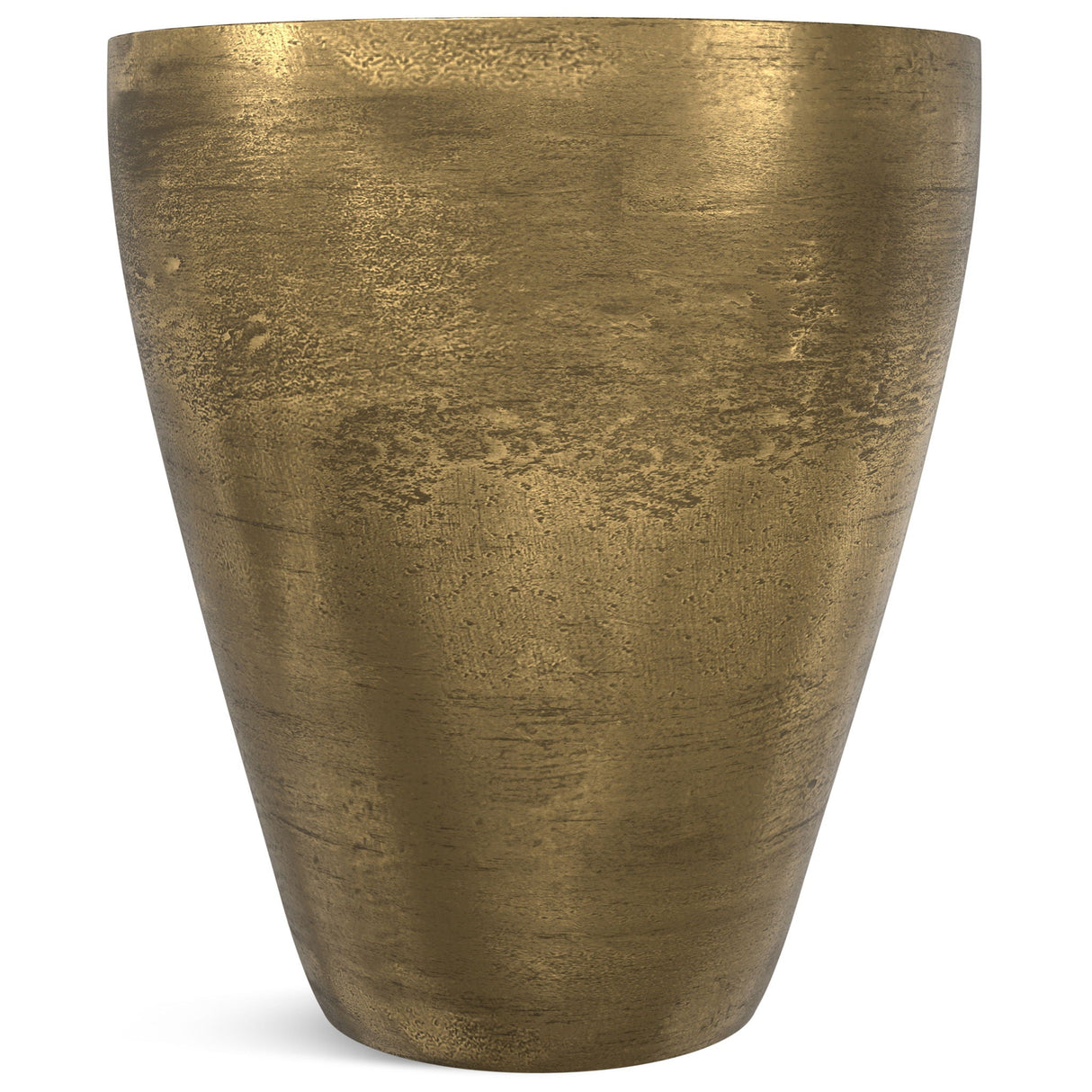 Drum Shape Side Table - Antique Brass - OROA