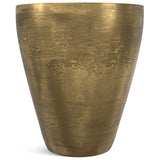 Drum Shape Side Table - Antique Brass - OROA