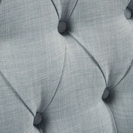 Qwen - Button Tufted Accent Chair Dusty Blue - OROA