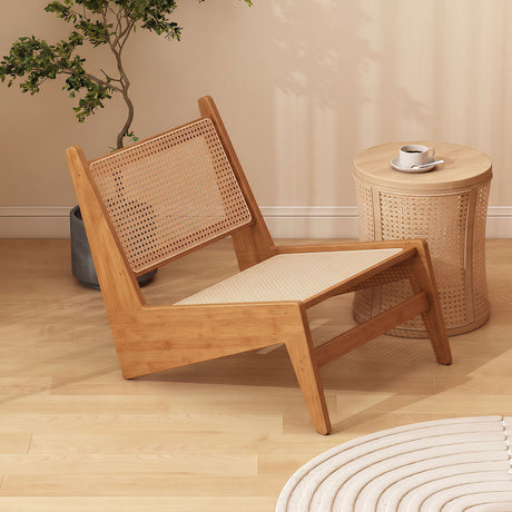 Mid-Century Modern Rattan Lounge Chair | Maison Naturelle