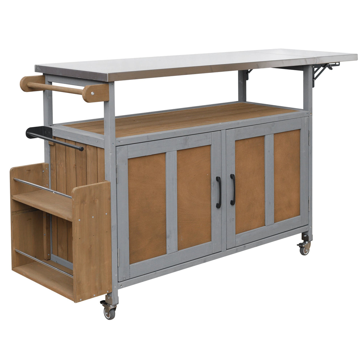 Foldable Outdoor Kitchen Island Cart - Cathy