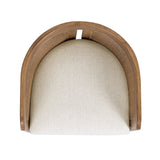 Rustic Curved Upholstered Dining Chair - OROA