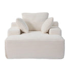 Oversized Chaise Lounge Chair White Summer - OROA