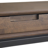 Handcrafted Solid Wood & Metal Desk - OROA