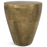 Drum Shape Side Table - Antique Brass - OROA