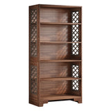 Brown Mid Century Bookcase - OROA
