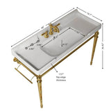 Wall Mounted Bathroom Console Sink - OROA