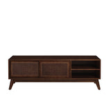 Mid Century Modern Rattan TV Stand - OROA